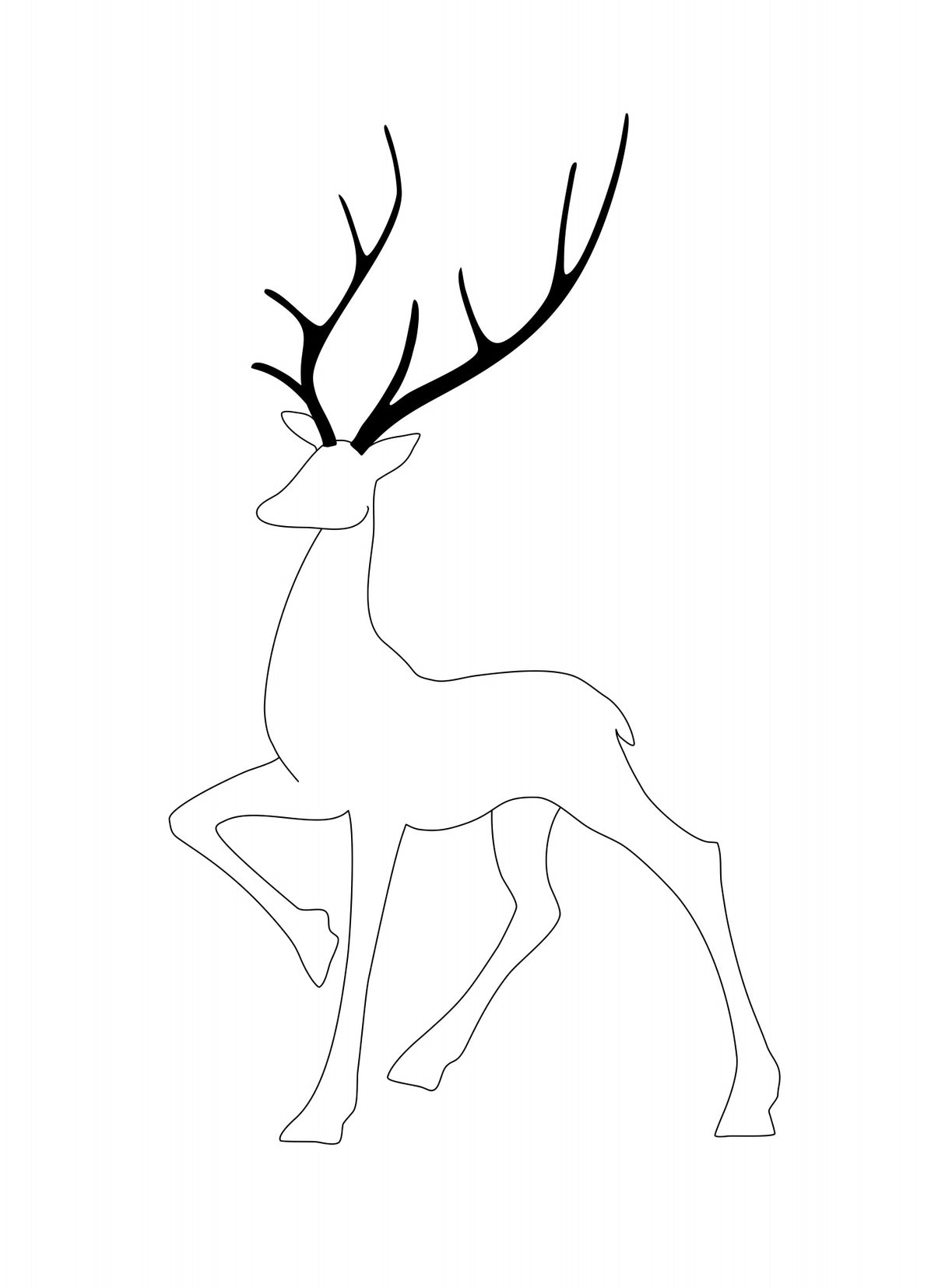 Proud reindeer Poster och Canvastavla