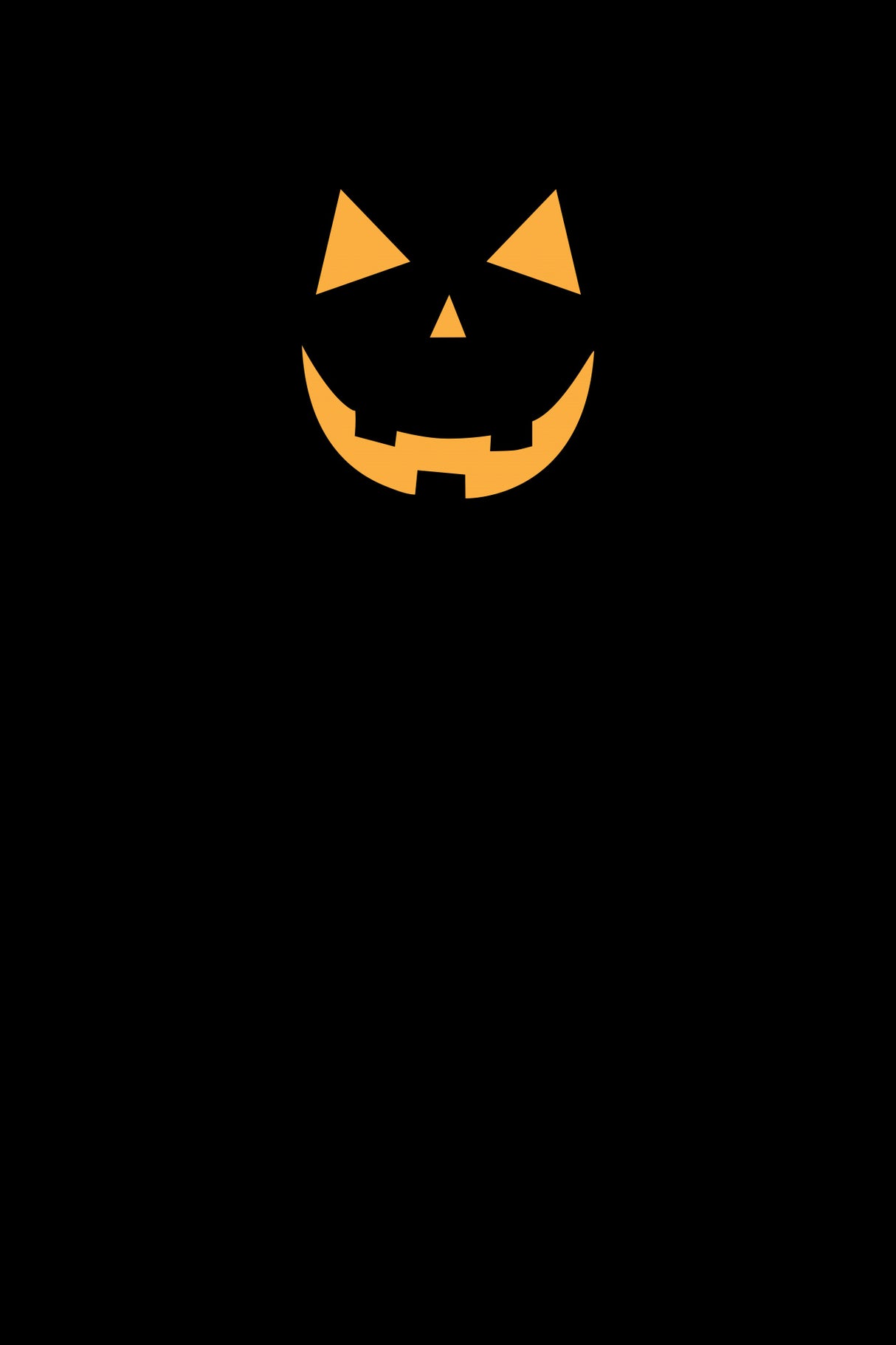 Minimal jack-o'-lantern Poster och Canvastavla