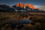 The golden moment in a calm morning at Tongquin valley Poster och Canvastavla