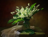 With a bouquet of lilies of the valley Poster och Canvastavla