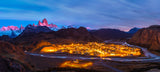 El Chalten in Dawn Poster och Canvastavla