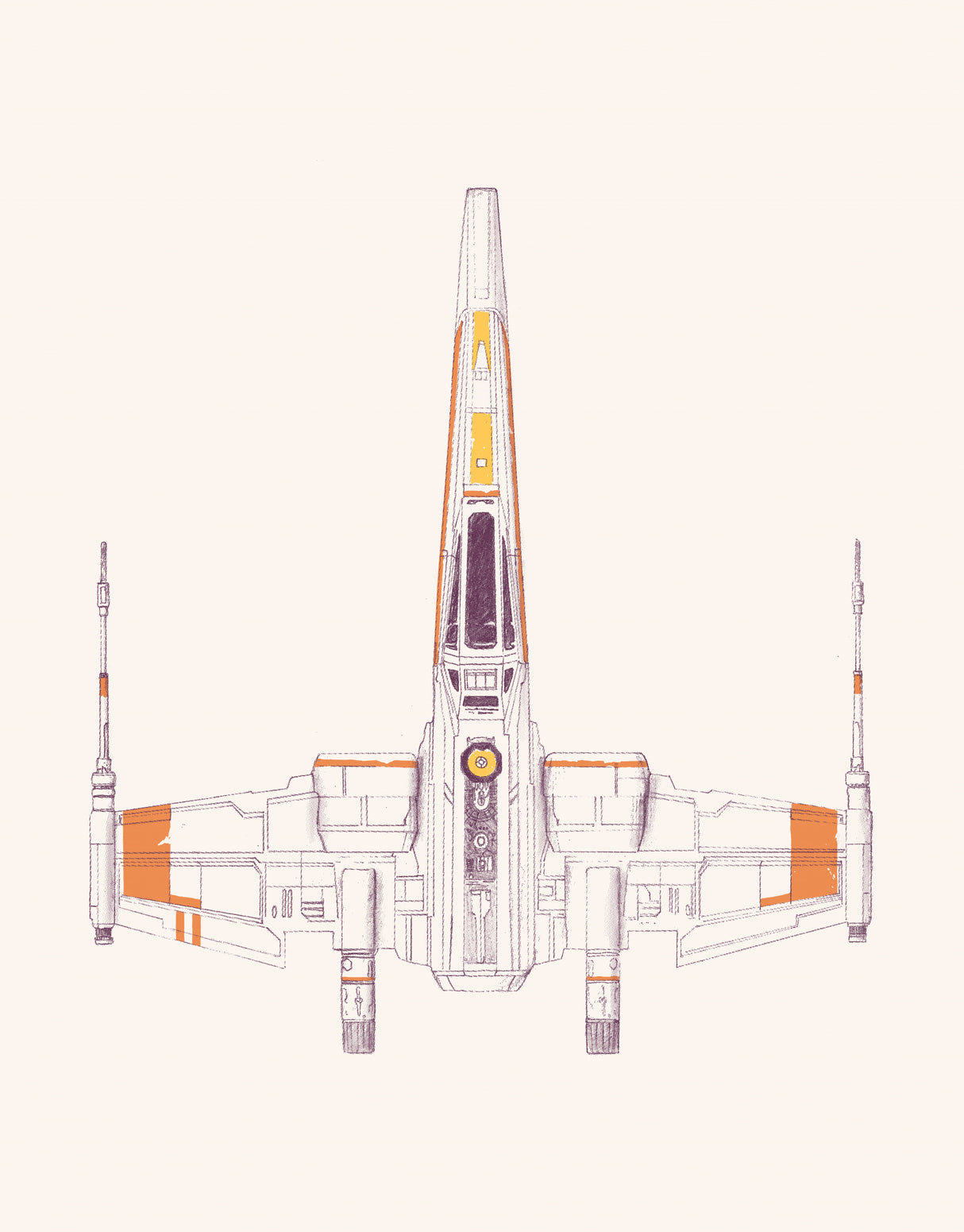 Spaceship Poster och Canvastavla