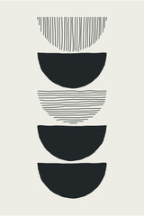 Circles and Lines #1 Poster och Canvastavla
