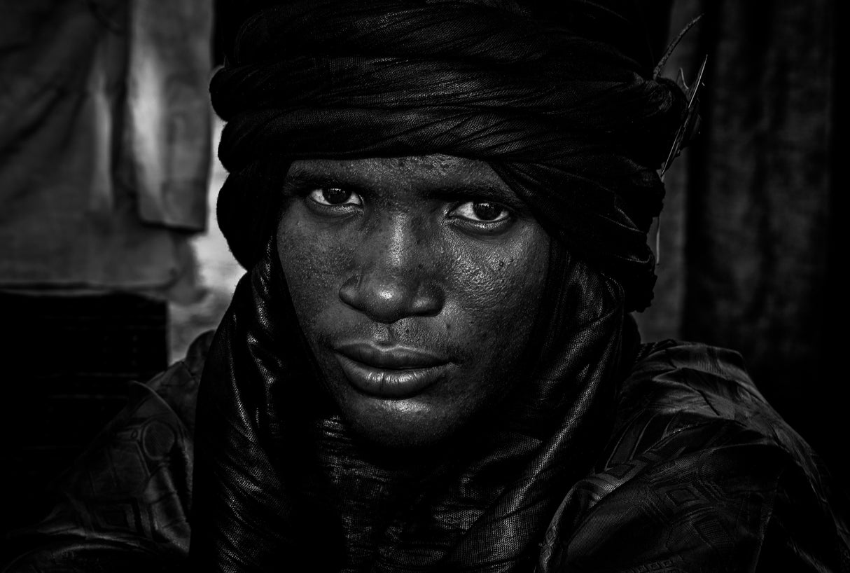 A peul man in the gerewol festival-Niger Poster och Canvastavla