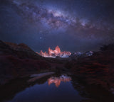 Patagonia Autumn Night Poster och Canvastavla