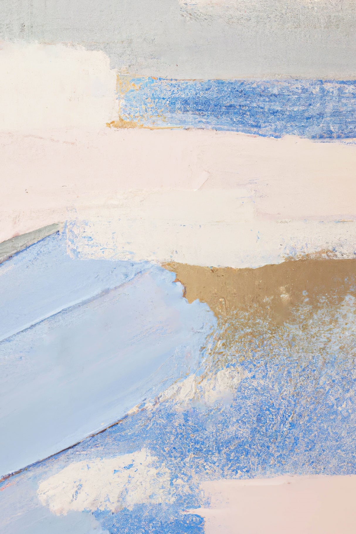 Brush Strokes Abstract Painting Poster och Canvastavla