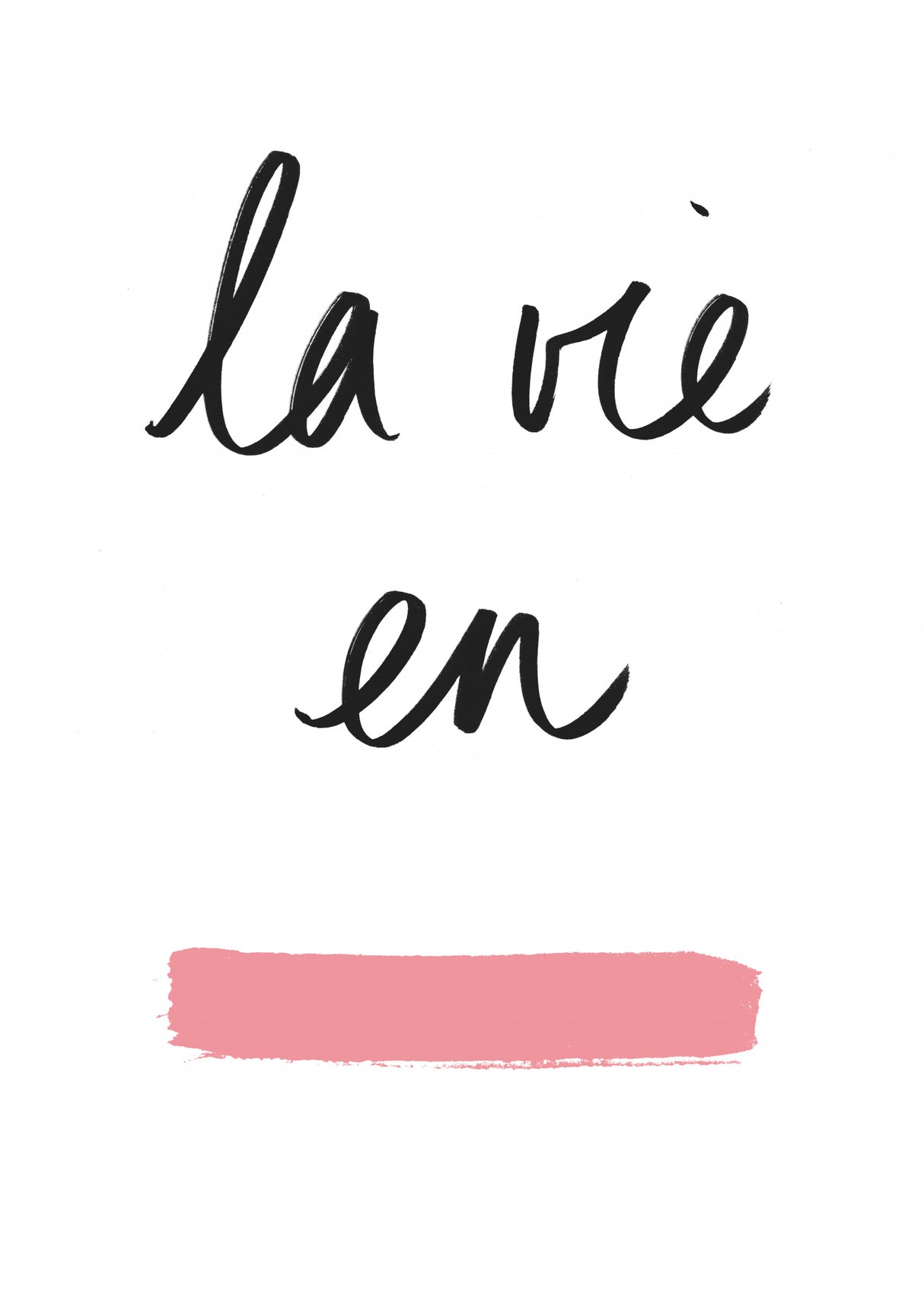 La Vie En Rose Poster och Canvastavla