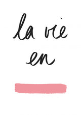 La Vie En Rose Poster och Canvastavla