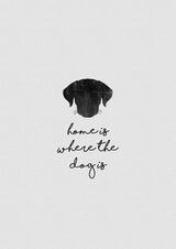 Home Is Where the Dog Is Poster och Canvastavla