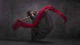 Ballerina with red canvas Poster och Canvastavla