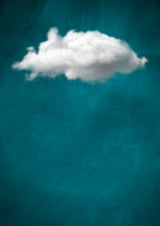 Teal Cloud No 1 Poster och Canvastavla