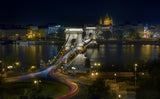 Chain Bridge. Budapest. Poster och Canvastavla