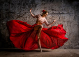 Lady in Red Poster och Canvastavla