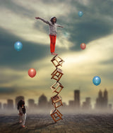 Training of Balancing Poster och Canvastavla