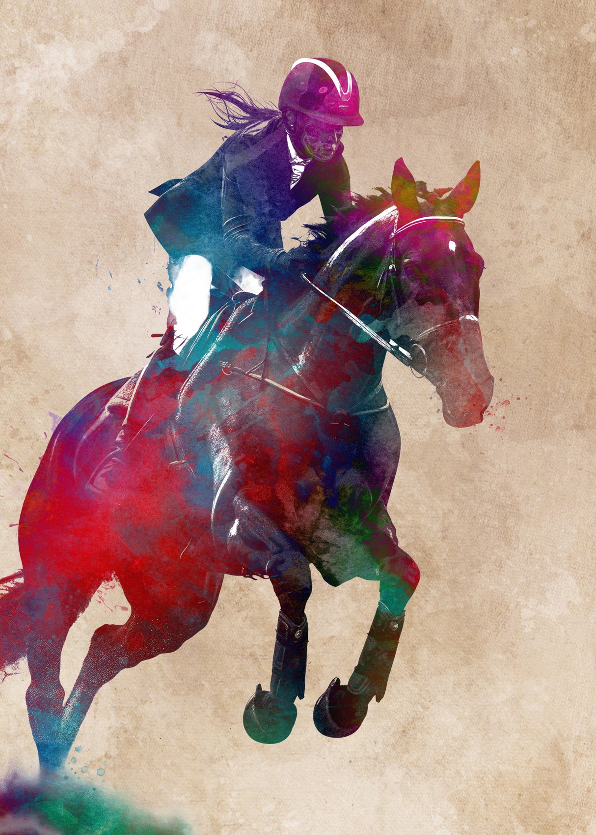 Horse Rider Poster och Canvastavla