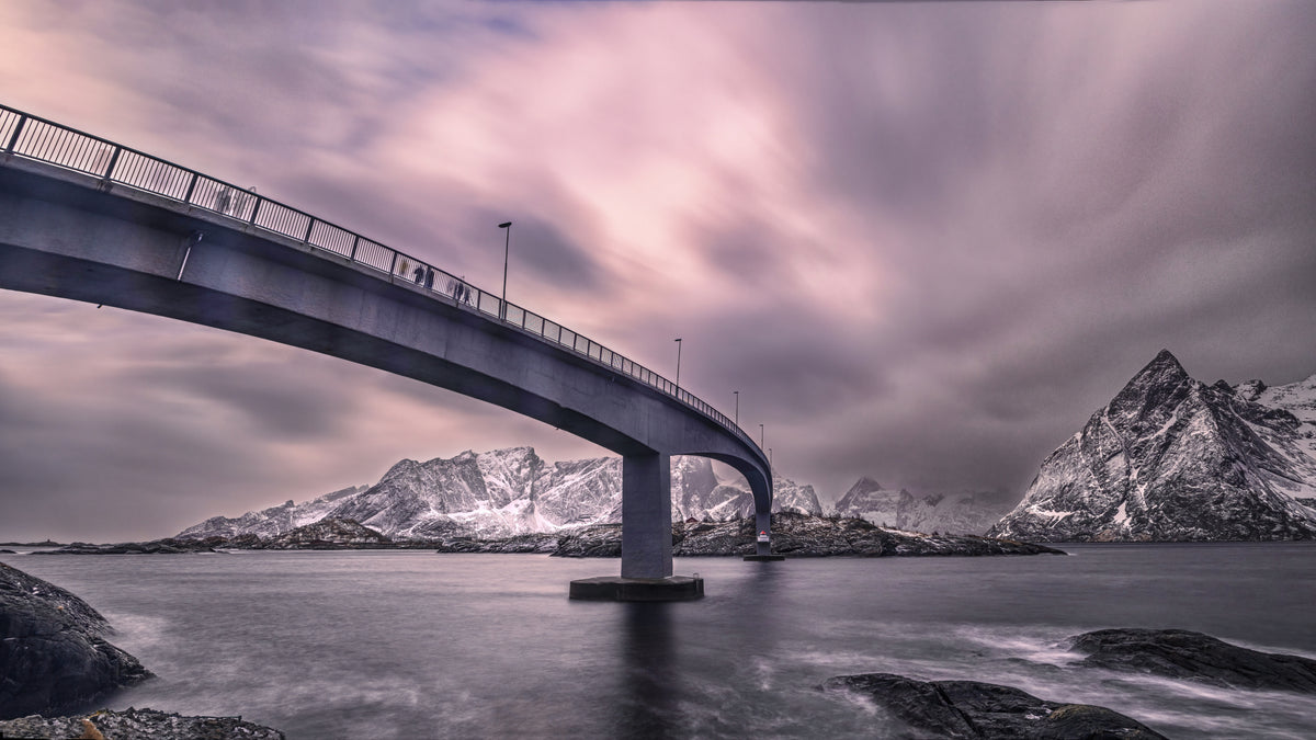 Hamnøy bridge Poster och Canvastavla
