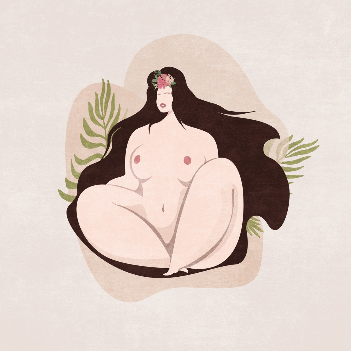 Beautiful Curvy Lady 03 Poster och Canvastavla