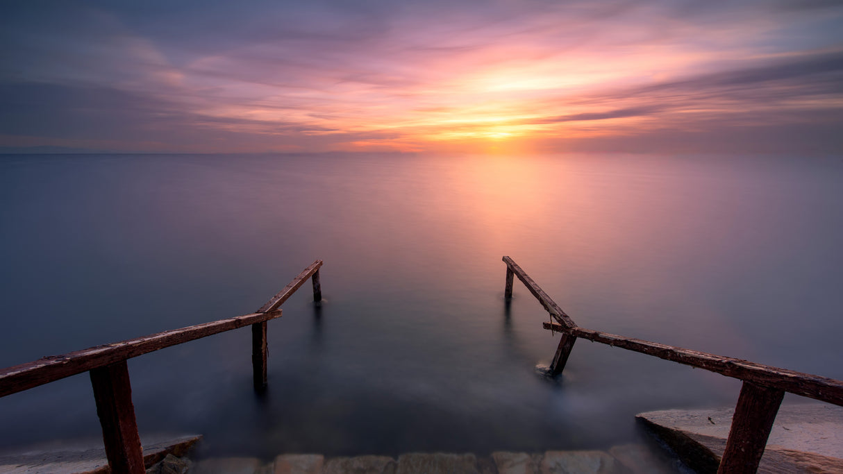 stairway to the sea Poster och Canvastavla