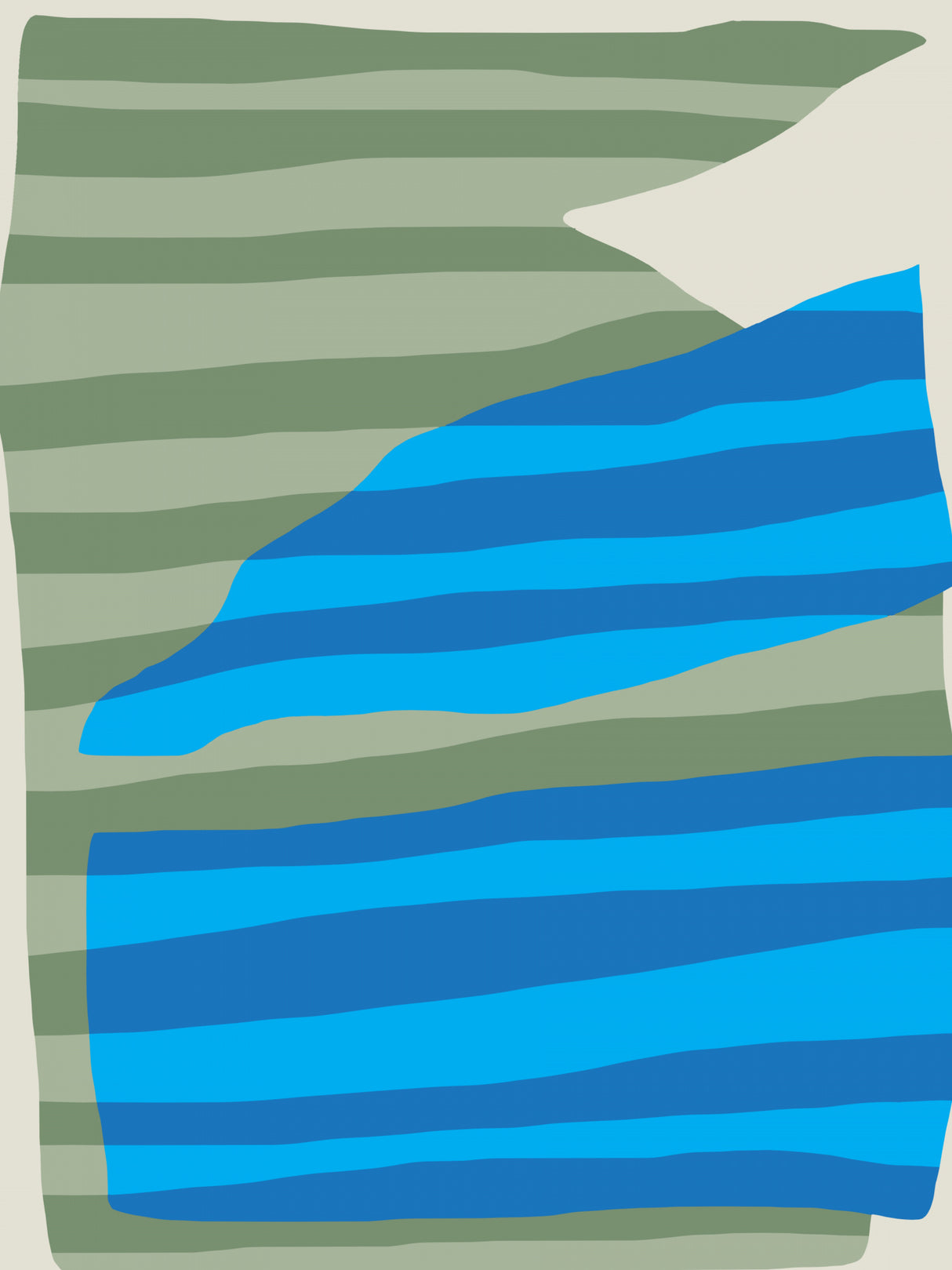 Abstract Stripe Minimal Collage Poster och Canvastavla