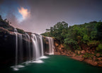 Krangsuri falls on a beautiful evening! Poster och Canvastavla