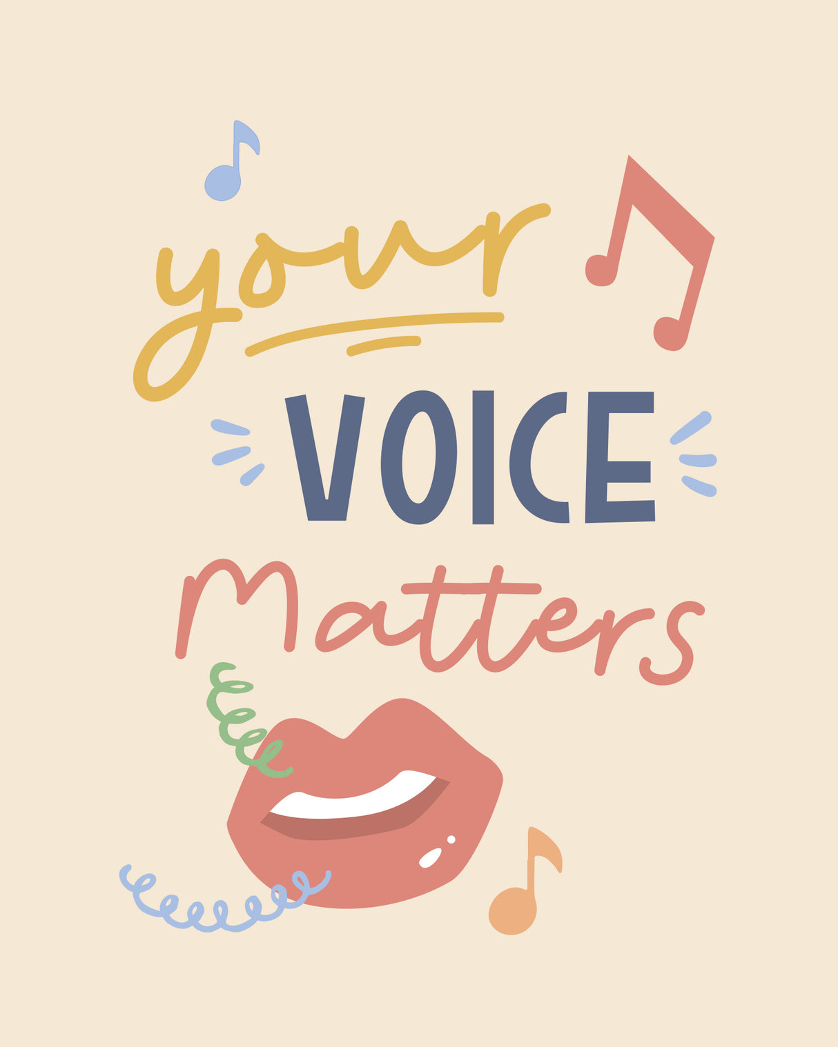 Your Voice Matters Poster och Canvastavla