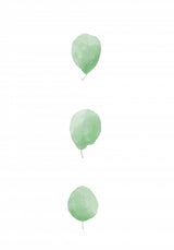Birch Leaves in Row Poster och Canvastavla