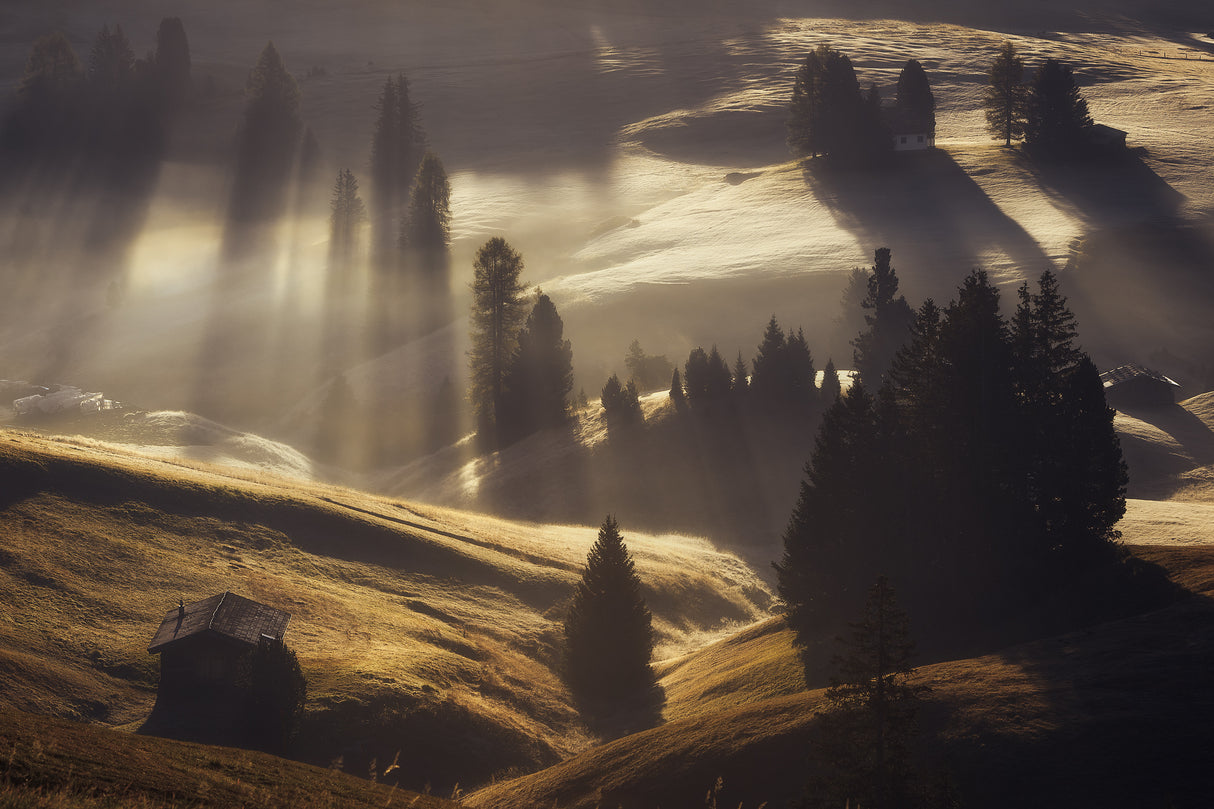 Sunrise in Dolomites Poster och Canvastavla