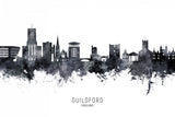Guildford England Skyline Poster och Canvastavla