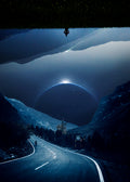 Pluto Road In The Night Poster och Canvastavla