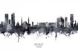 Beirut Lebanon Skyline Poster och Canvastavla