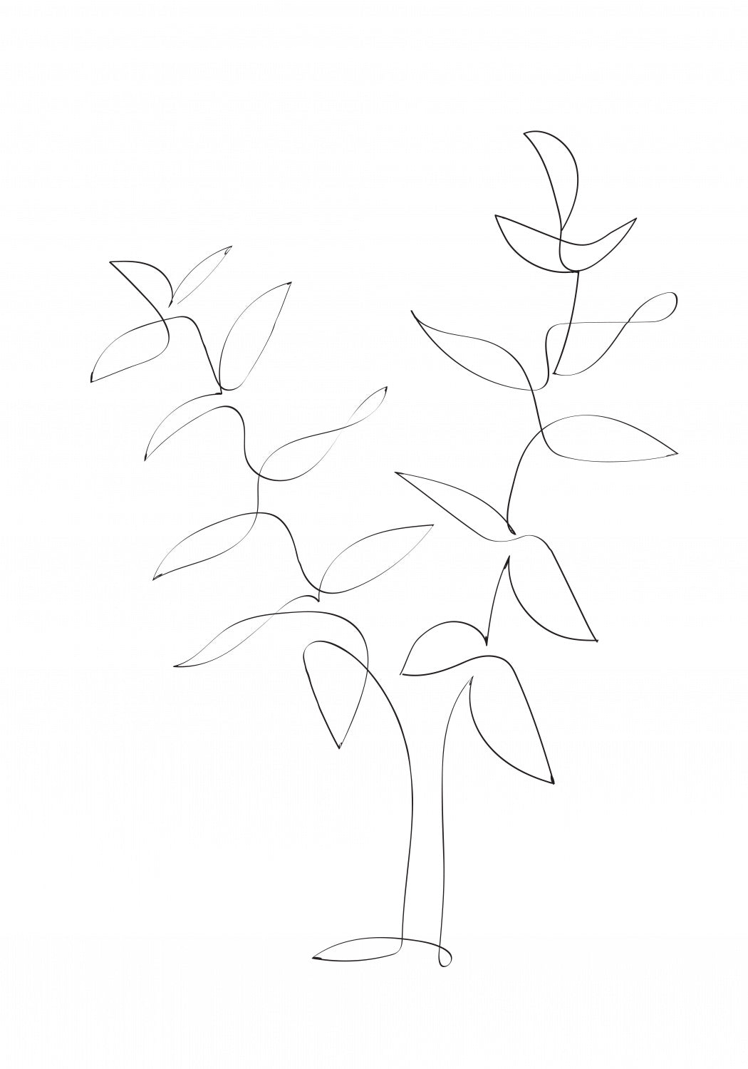 Standing Twigs Poster och Canvastavla
