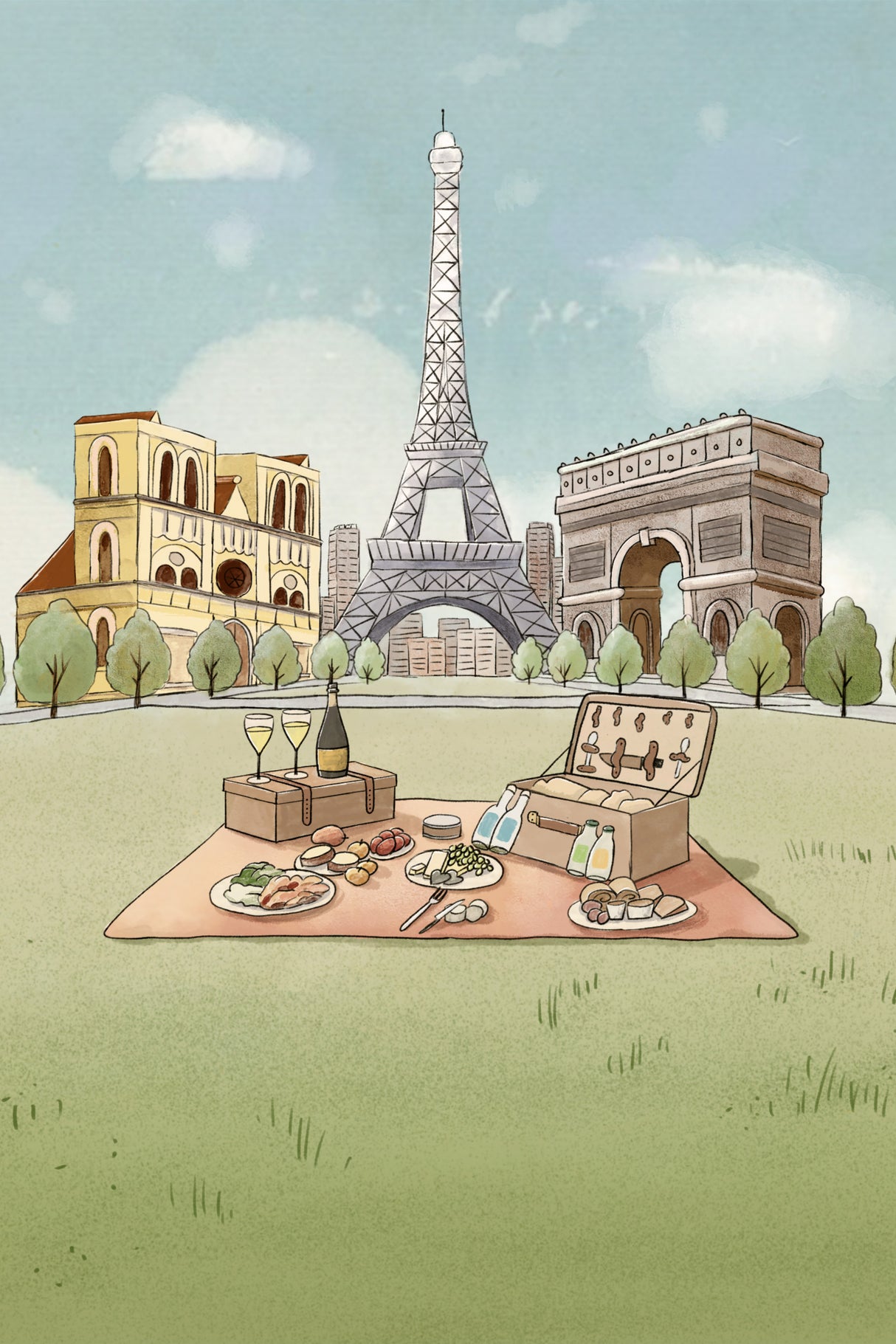 Paris Poster och Canvastavla