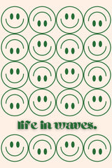 Life In Waves Print Poster och Canvastavla