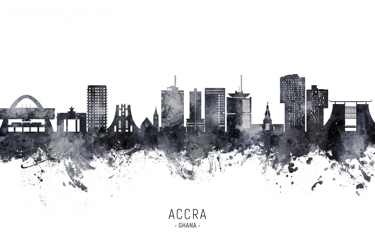 Accra Ghana Skyline Poster och Canvastavla