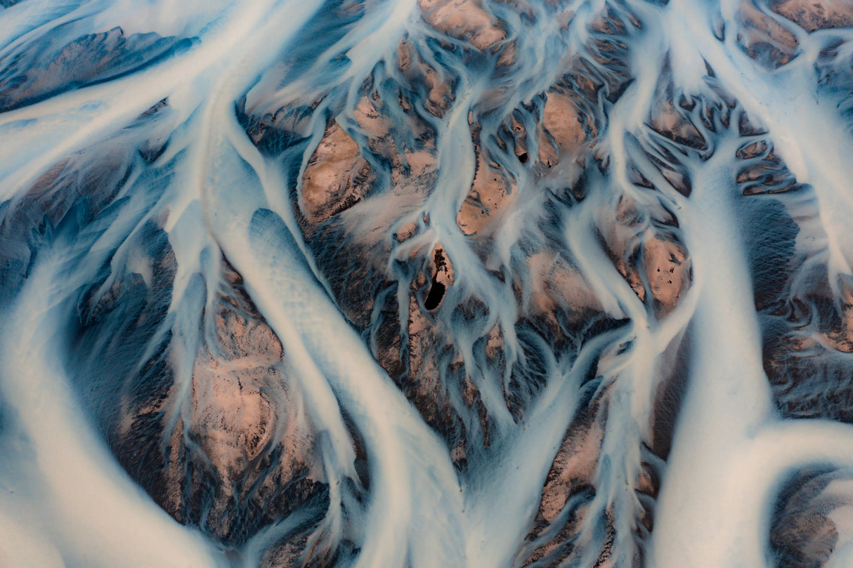 The glacier rivers of Iceland Poster och Canvastavla