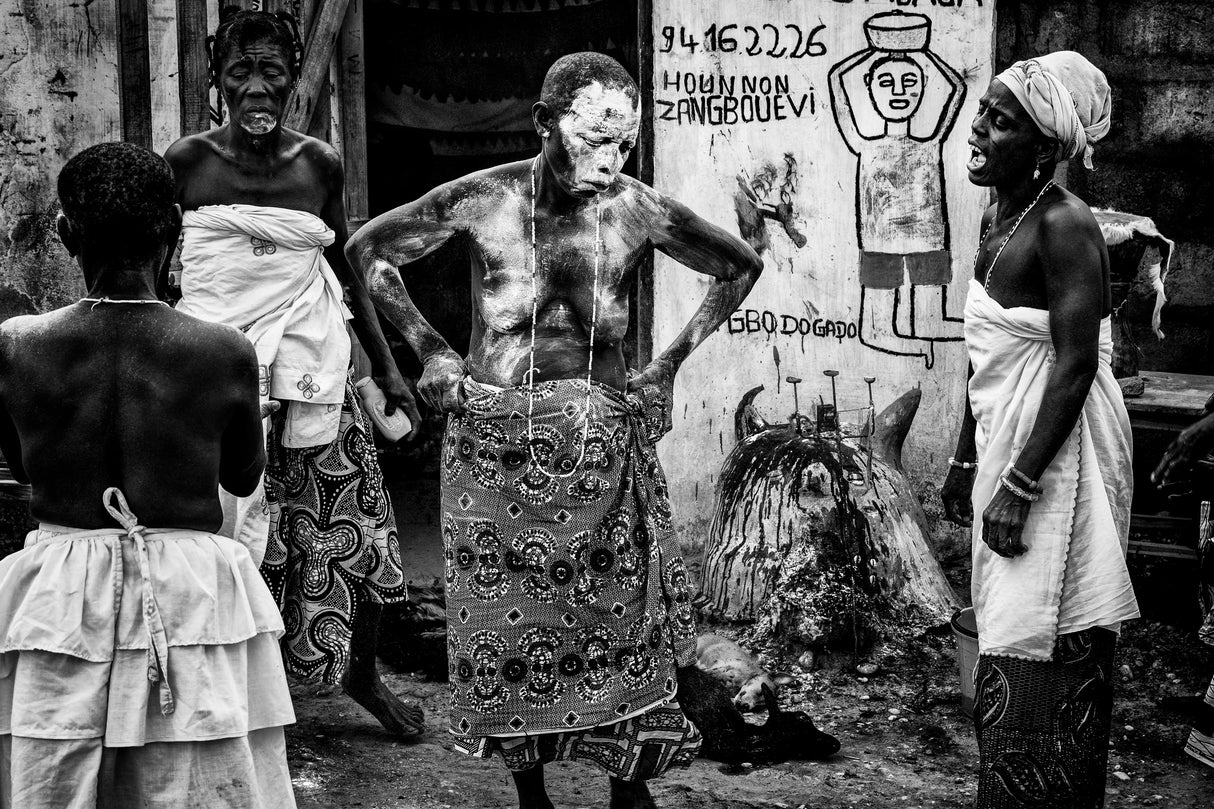 Voodoo session-II in Benin Poster och Canvastavla