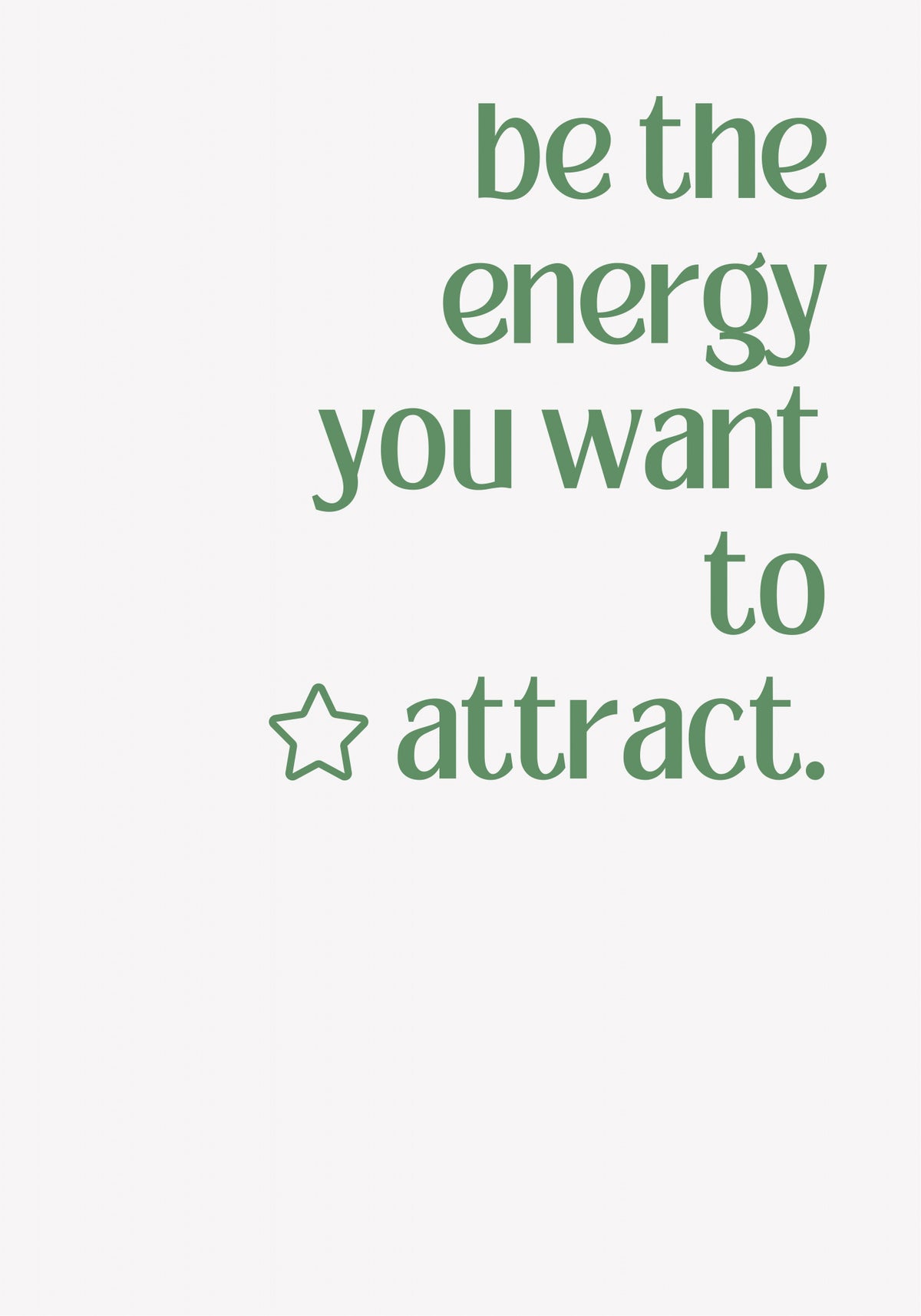 Be the Energy Poster och Canvastavla