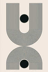 Black Boho Vibe Series #1 Poster och Canvastavla