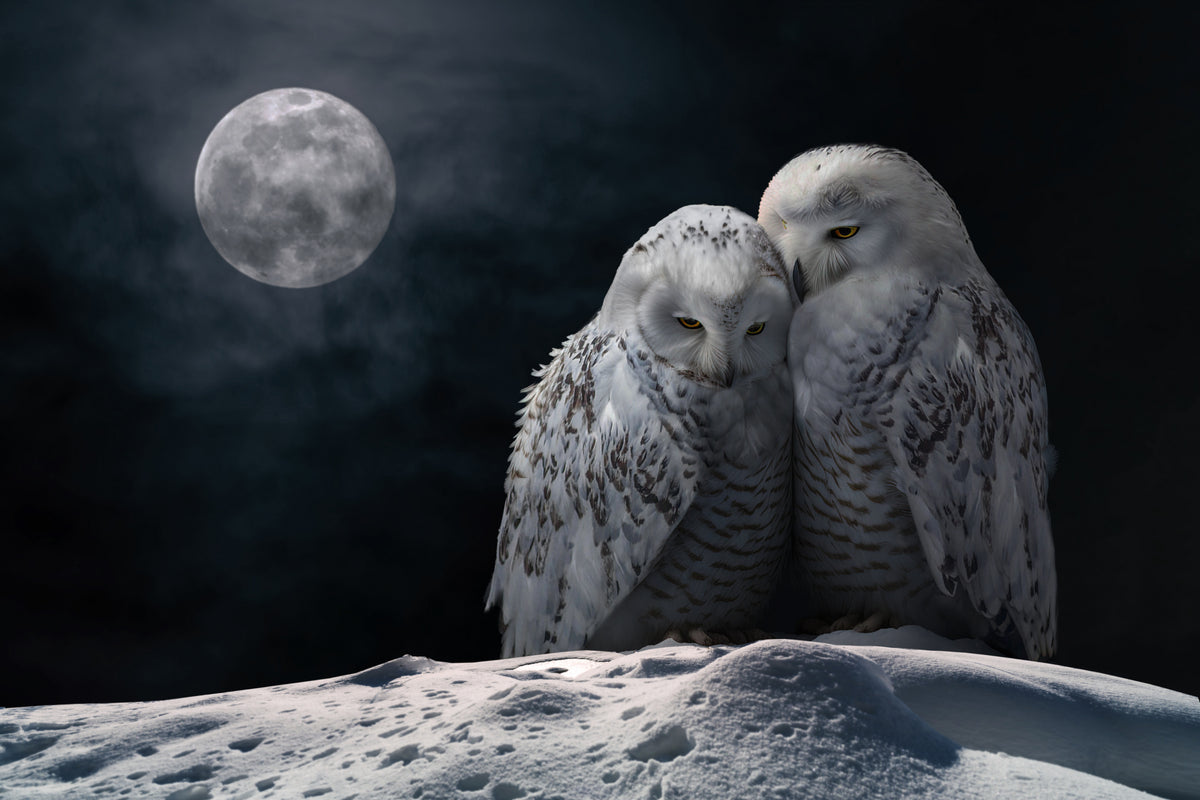 MoonOwls Poster och Canvastavla