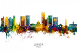 Luanda Angola Skyline Poster och Canvastavla