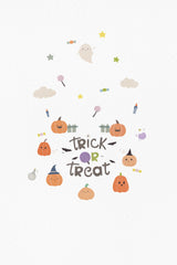 Little Pumpkin In the Halloween Poster och Canvastavla
