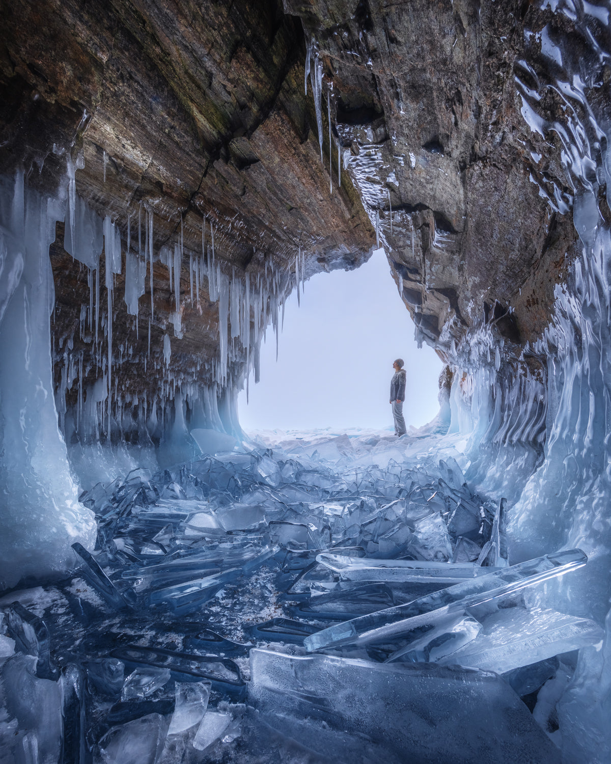 Ice cave Poster och Canvastavla
