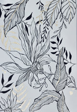 Black and Gold Botanical Poster och Canvastavla
