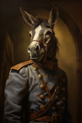 Donkey In Costume 3 Poster och Canvastavla