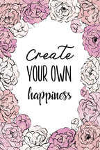 Create Happiness Poster och Canvastavla