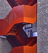 The Red Stairs Poster och Canvastavla