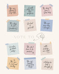 Note To Self Poster och Canvastavla