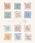 Note To Self Poster och Canvastavla