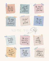 Note To Self Poster och Canvastavla