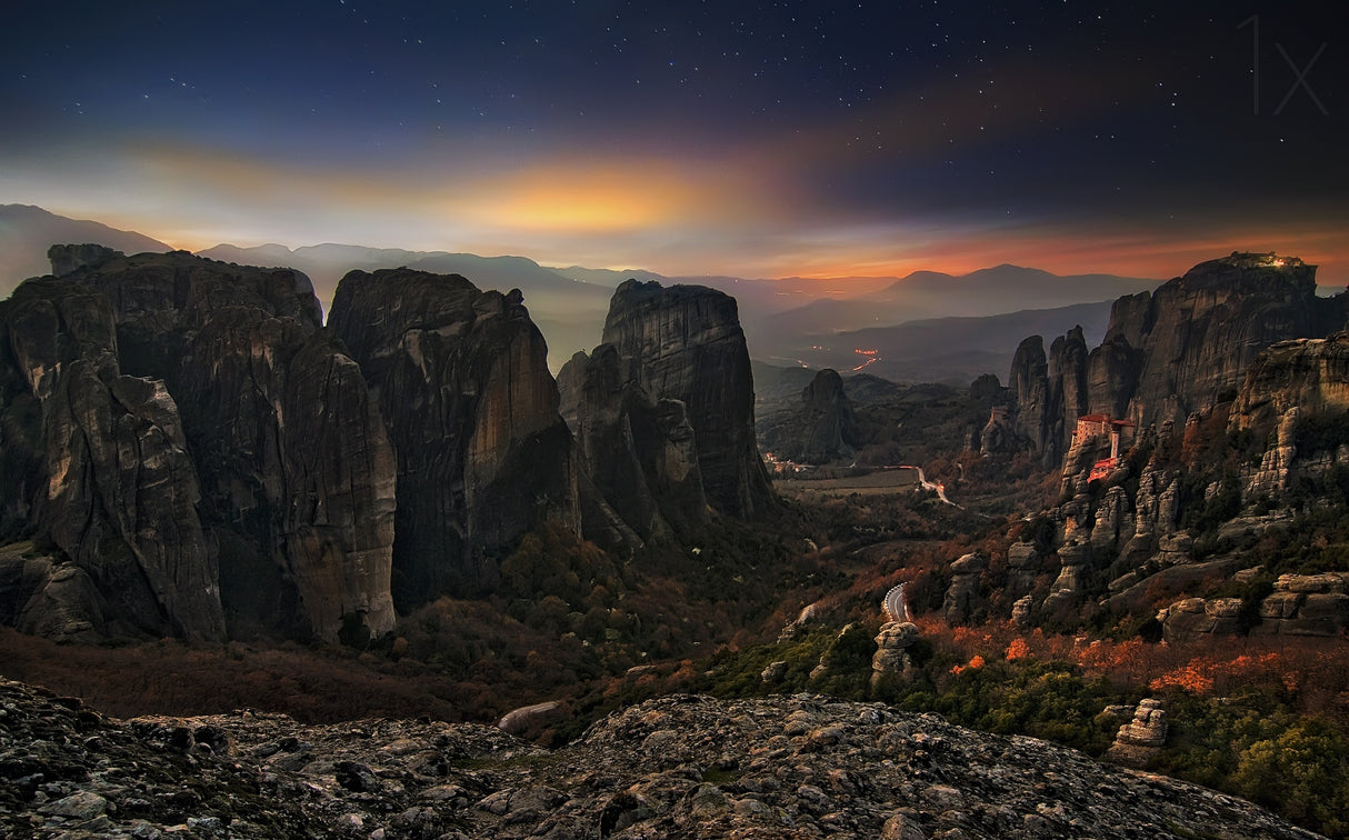 The Holy rocks by night Poster och Canvastavla
